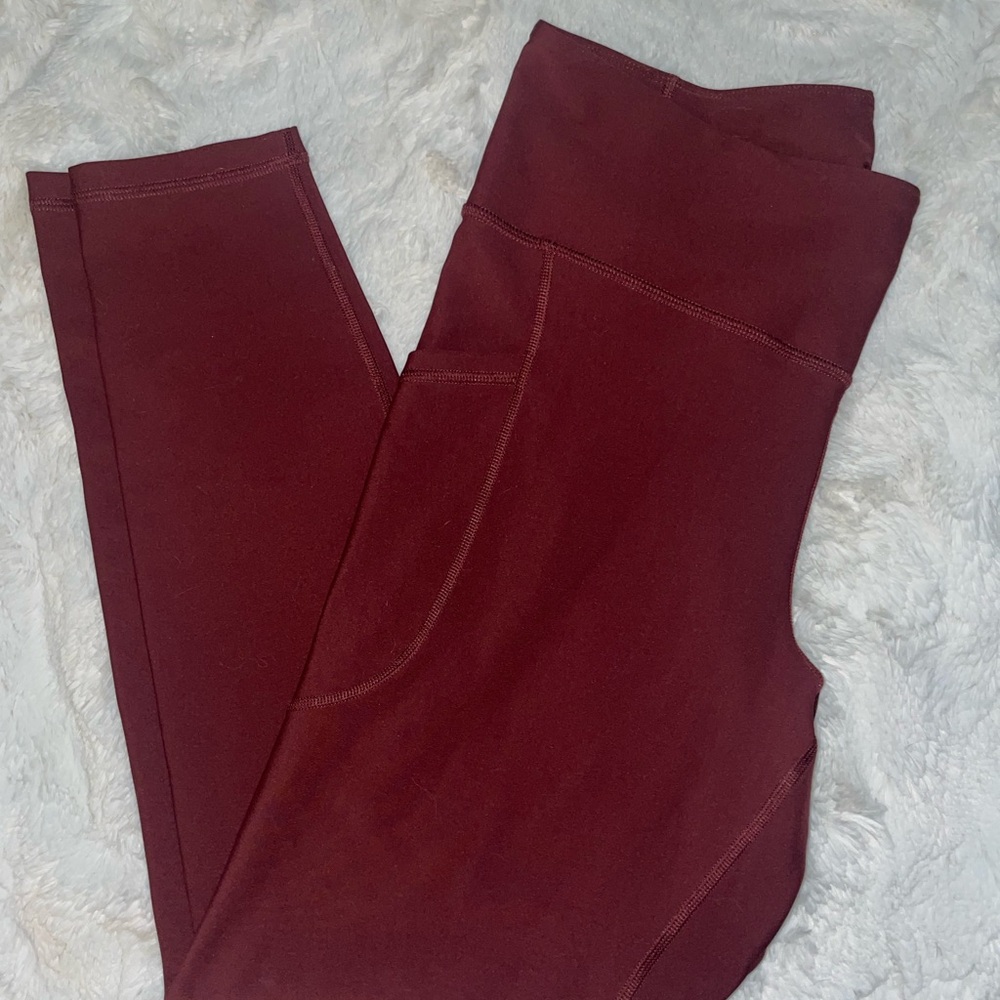 Old Navy Red High-Rise Leggings